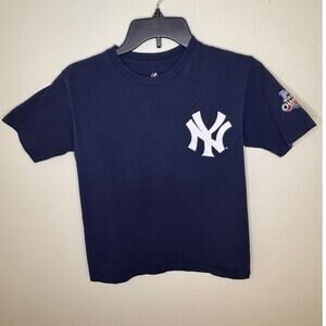 Majestic navy blue New York Yankees World Series Derek Jeter shirt size Medium